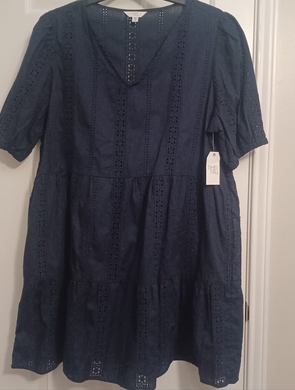 Time And Tru Navy Dress Sz XXXL 22 - Picture 3 of 7